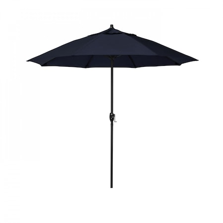 California Umbrella 7.5' Bronze Aluminum Market Patio Umbrella, Olefin Navy 194061336502